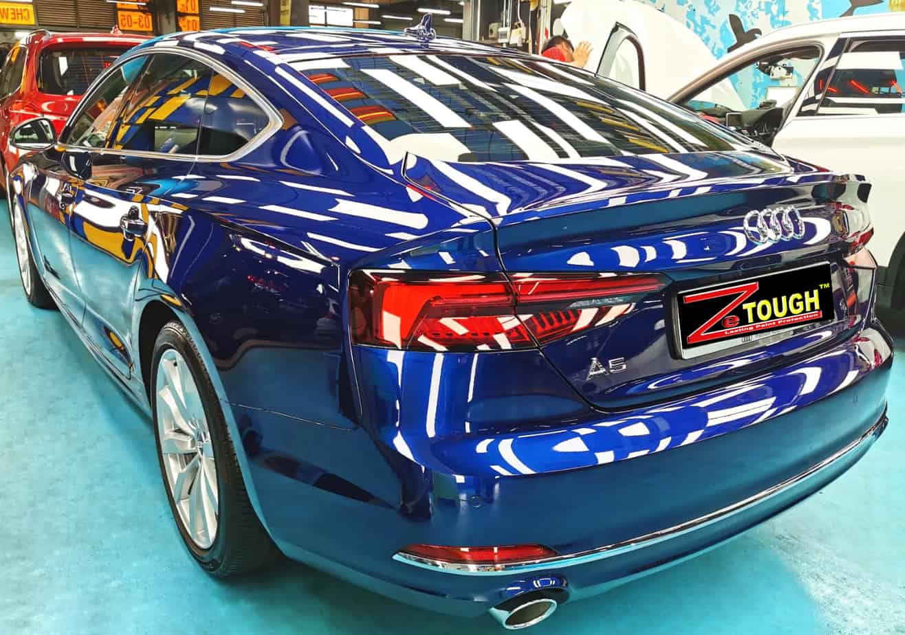  Stunning Blue Audi A5 - rear