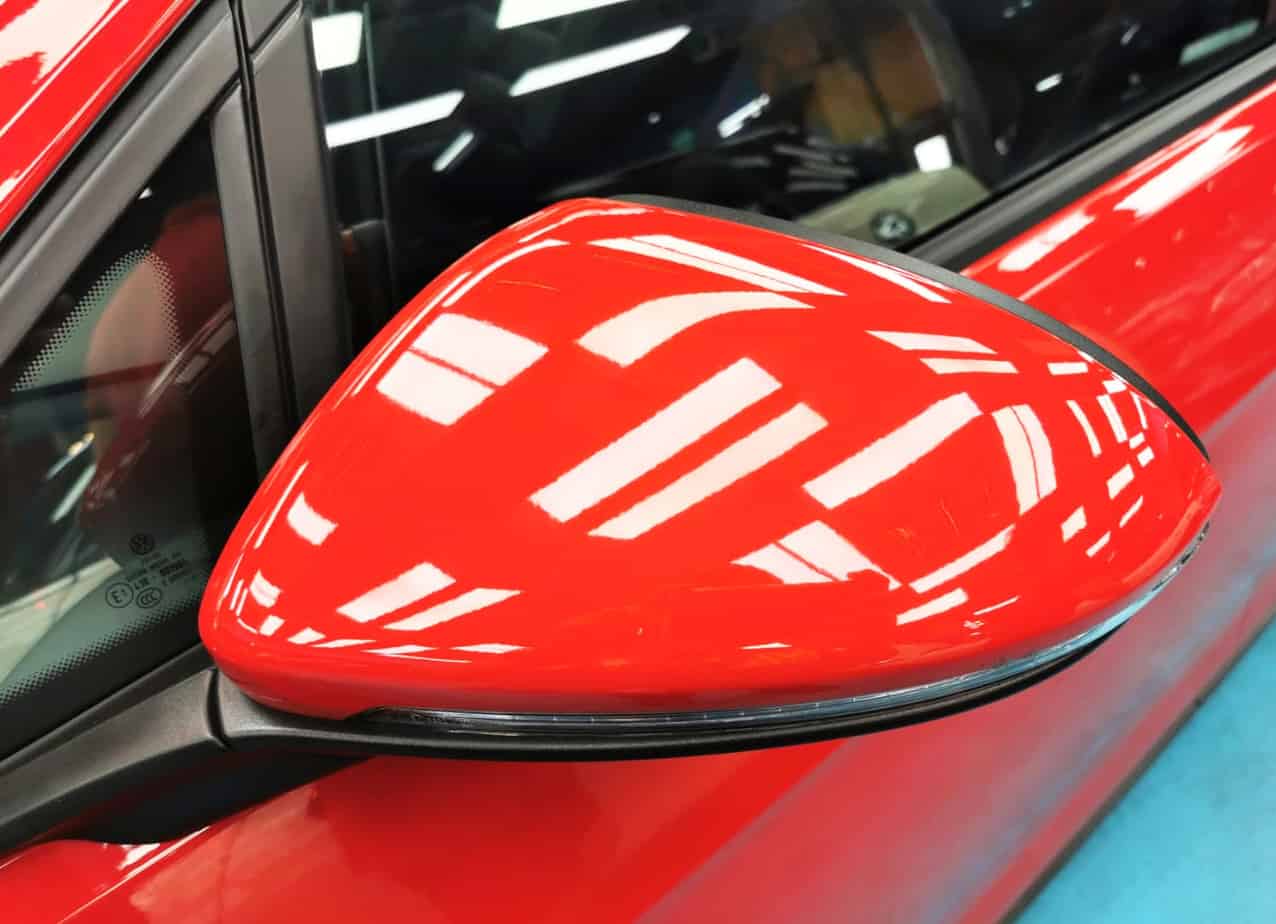 Red Hot Volkswagen Golf - side mirror