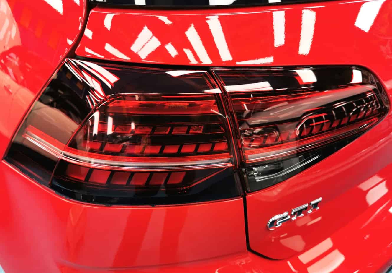 Red Hot Volkswagen Golf - taillights