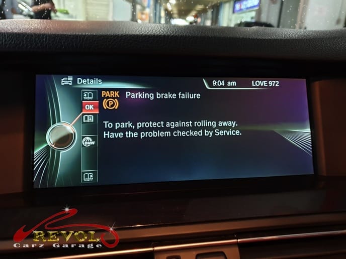 BMW Case Study 9: BMW 5 Series Parking Brake Fault Code
