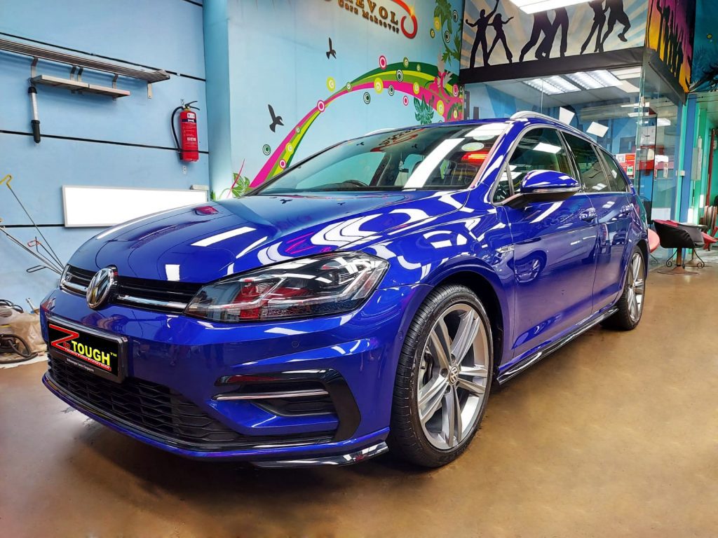 Ceramic Paint Protection Coating with this hunky blue Volkswagen Golf