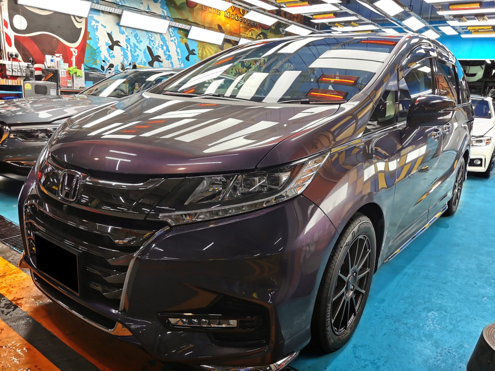 This Honda Odyssey Send In For A Full Car Spray Painting With Ceramic